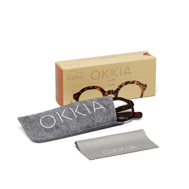 OKKIA Lesebrille Lauro Lesebrille Round klassisches havanna
