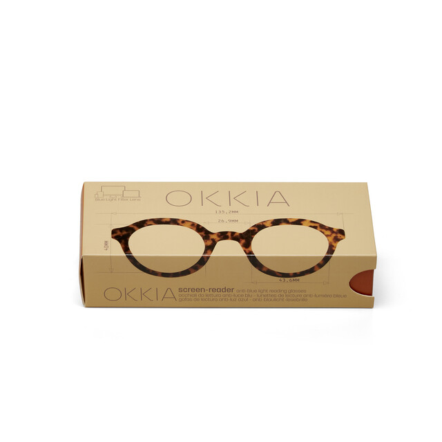 OKKIA Lesebrille Lauro Lesebrille Round klassisches havanna