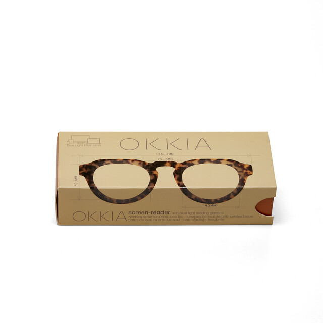 OKKIA Lesebrille Zeno Lesebrille Round klassisches havanna