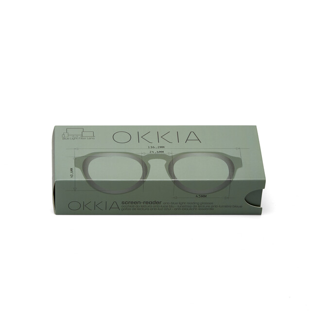 OKKIA Lesebrille Zeno Lesebrille Round salbeigrün