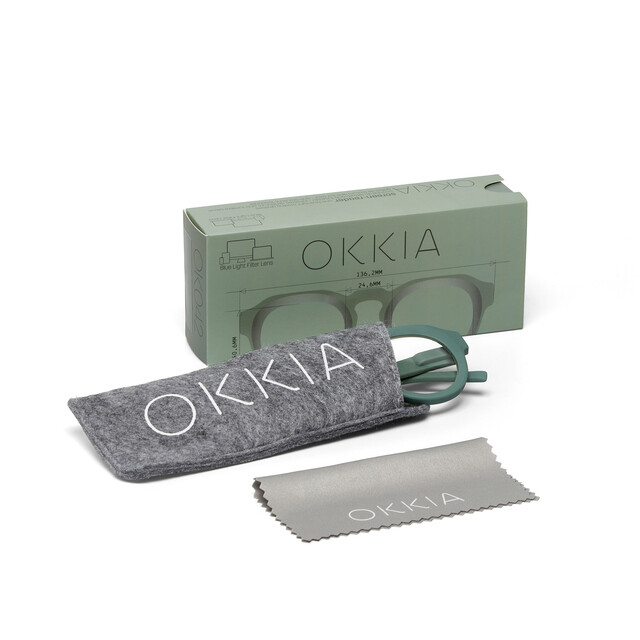 OKKIA Lesebrille Zeno Lesebrille Round salbeigrün
