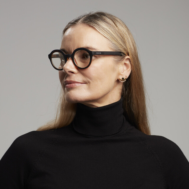 OKKIA Lesebrille Lauro Lesebrille Round havana black