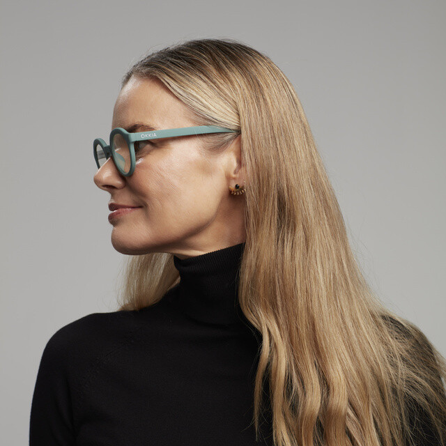 OKKIA Lesebrille Lauro Lesebrille Round salbeigrün