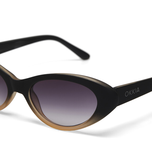 OKKIA Sun Lina Small Cat Eye black shaded rose