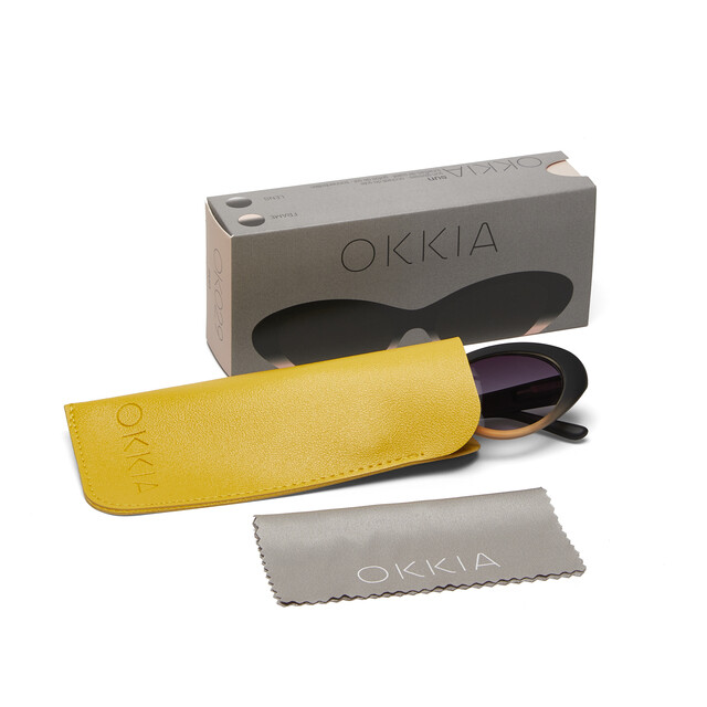 OKKIA Sun Lina Small Cat Eye black shaded rose