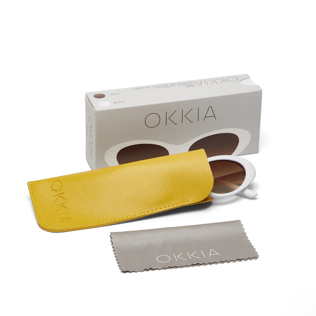 OKKIA Sun Lina Small Cat Eye optical white