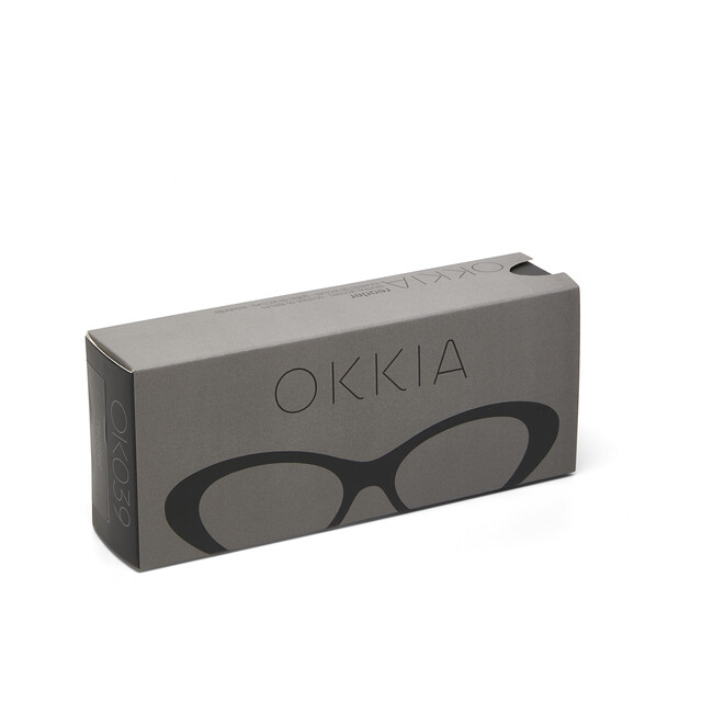 OKKIA Lesebrille Lina Small cat Eye black