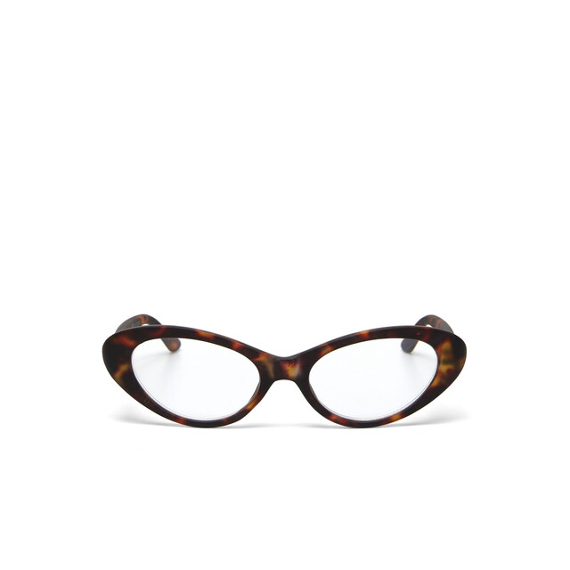 OKKIA Lesebrille Lina Small cat Eye klassisches havanna