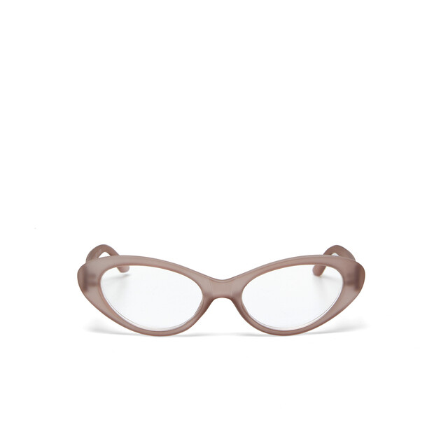 OKKIA Lesebrille Lina Small cat Eye staubrosa