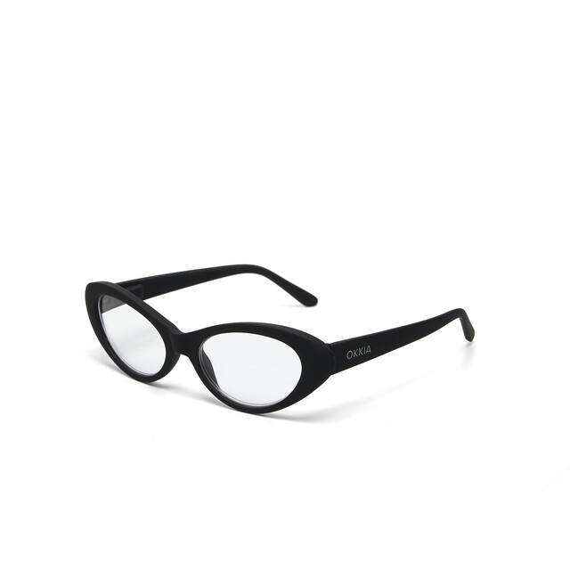 OKKIA Lesebrille Lina Small cat Eye black