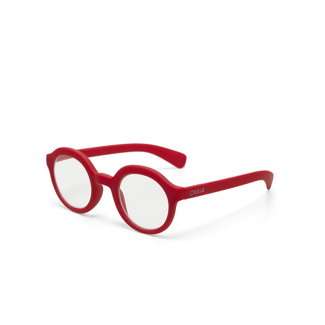 OKKIA Lesebrille Lauro Lesebrille Round rot