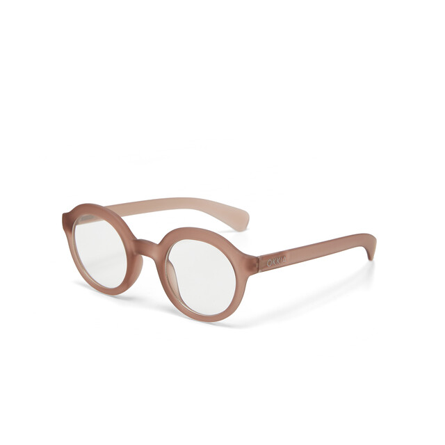 OKKIA Lesebrille Lauro Lesebrille Round staubrosa