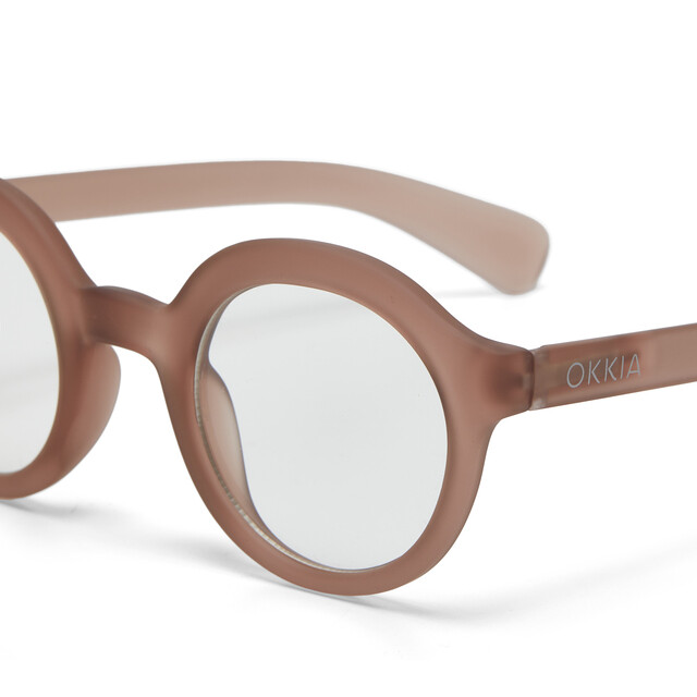 OKKIA Lesebrille Lauro Lesebrille Round staubrosa
