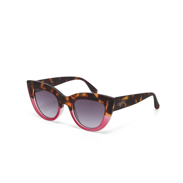 OKKIA Sun Claudia Big Cat Eye havana pink