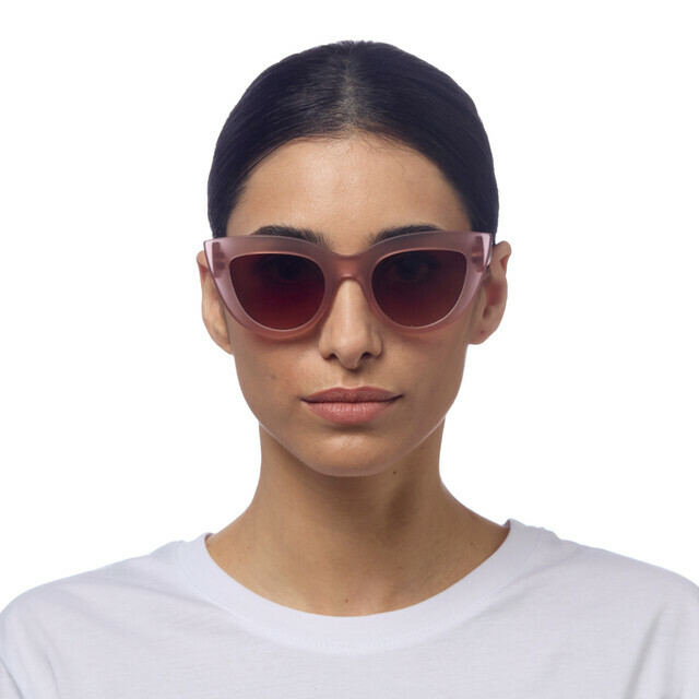 OKKIA Sun Claudia Big Cat Eye pink havana