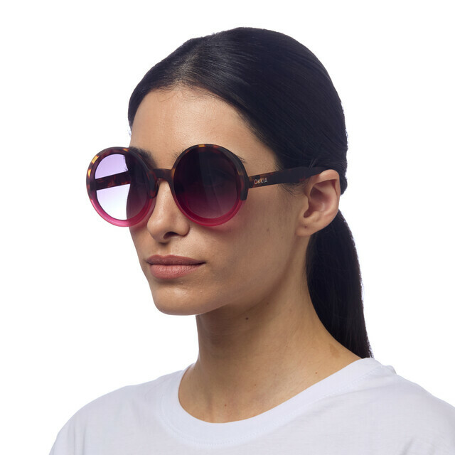 OKKIA Sole Monica Round havana pink