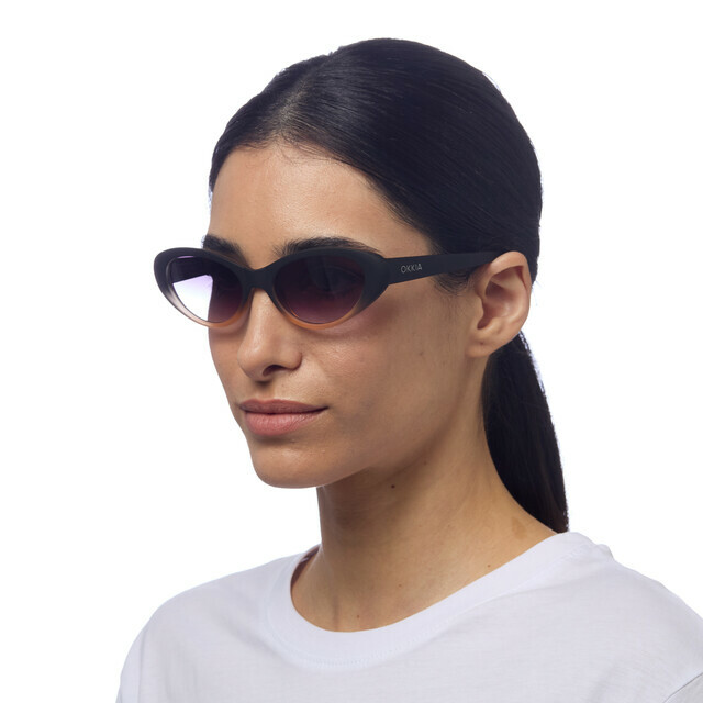 OKKIA Sun Lina Small Cat Eye black shaded rose