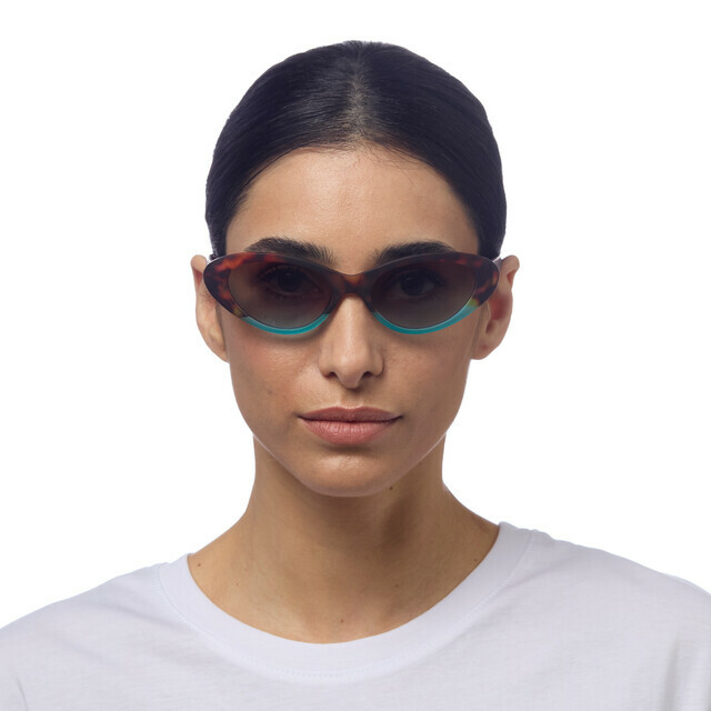 OKKIA Sun Lina Small Cat Eye havana and blue