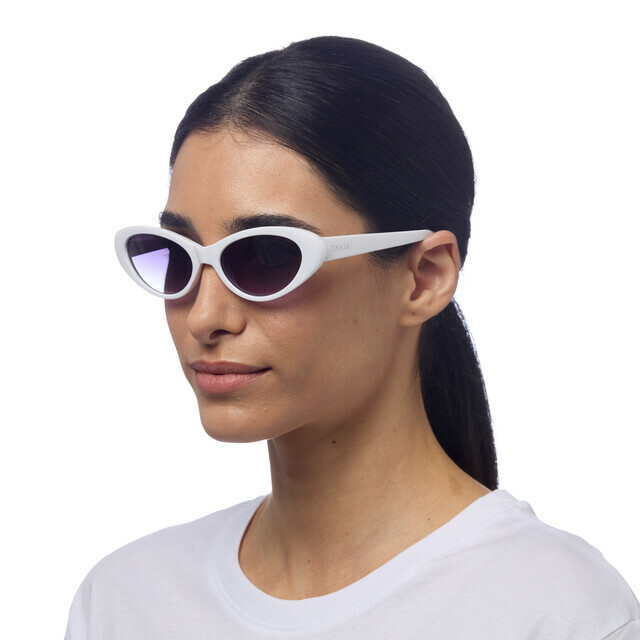 OKKIA Sun Lina Small Cat Eye optical white