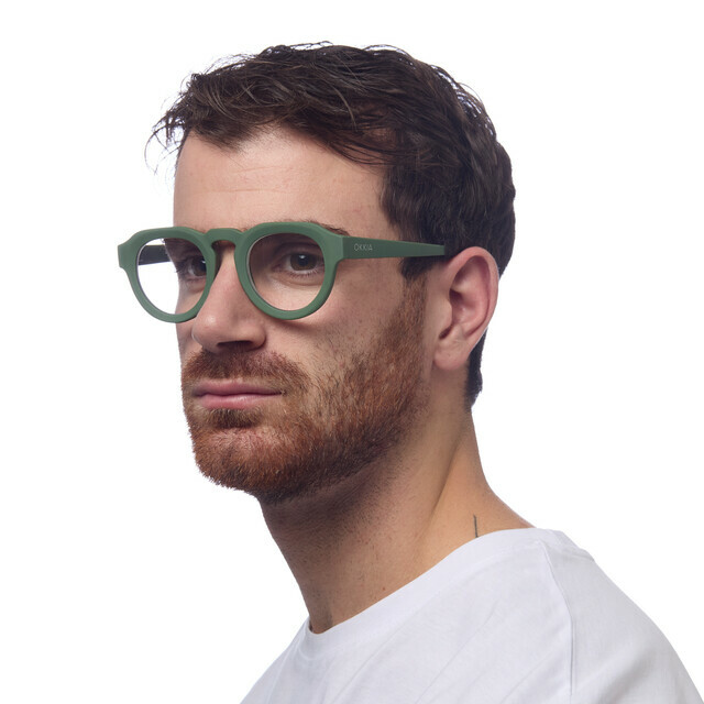 OKKIA Lesebrille Zeno Lesebrille Round grün