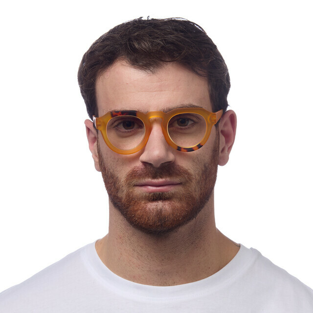 OKKIA Lesebrille Zeno Lesebrille Round gelb