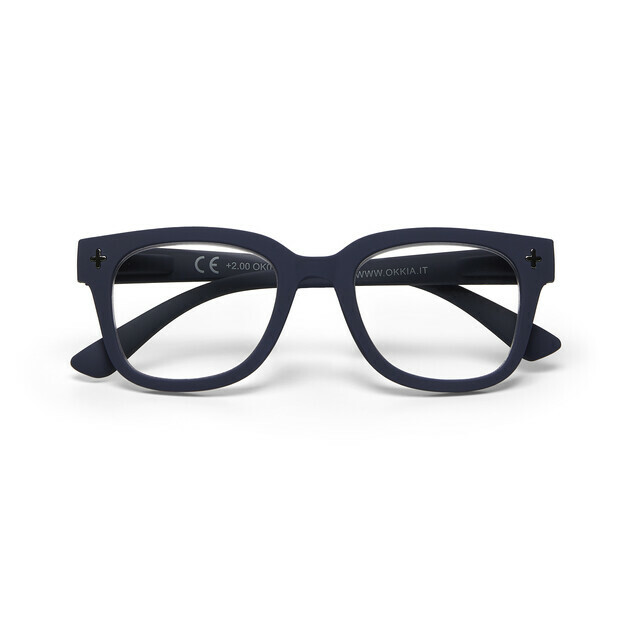 OKKIA Sonnen-Lesebrille Giovanni Lesen + MagMask   mitternacht