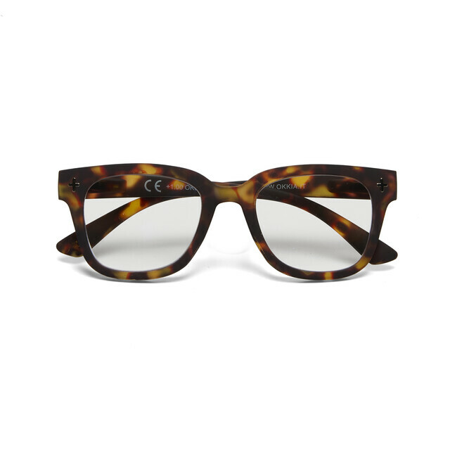 OKKIA Sonnen-Lesebrille Giovanni Lesen + MagMask   klassisches havanna