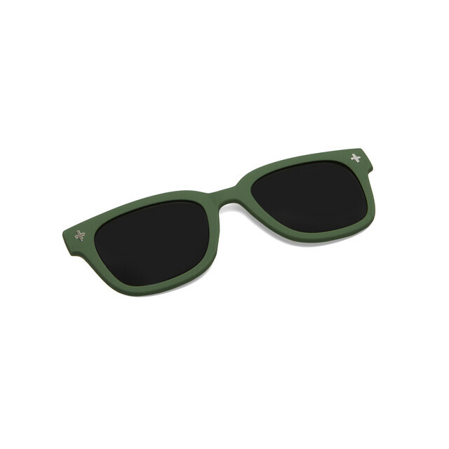 OKKIA Sonnen-Lesebrille Giovanni Lesen + MagMask   grün