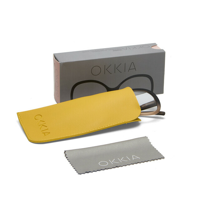 OKKIA Lesebrille Verona Lesebrille   schwarz schattierte rose