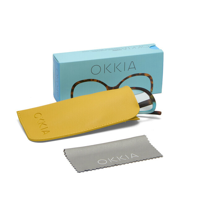 OKKIA Lesebrille Verona Lesebrille   havanna und blau