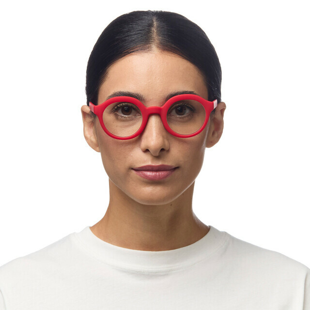 OKKIA Lesebrille Lauro Lesebrille Round rot