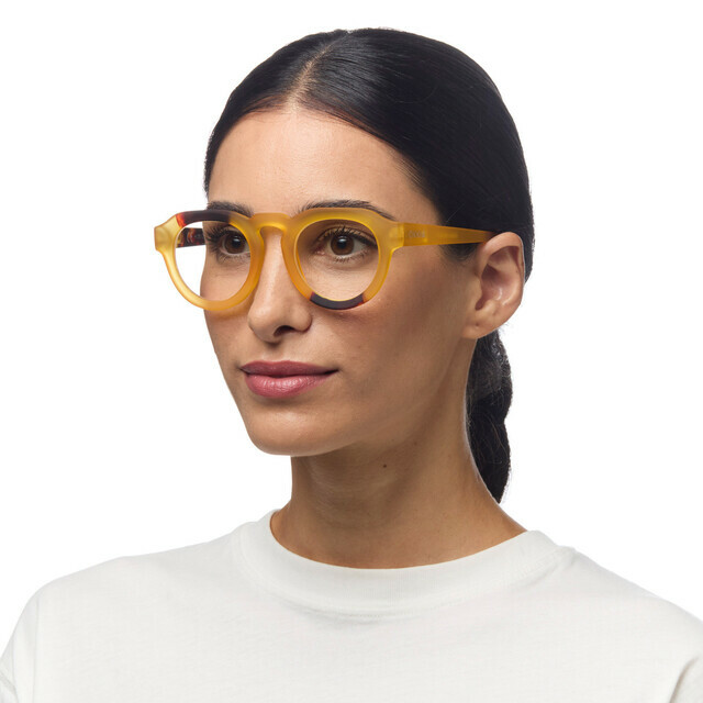 OKKIA Lesebrille Zeno Lesebrille Round gelb