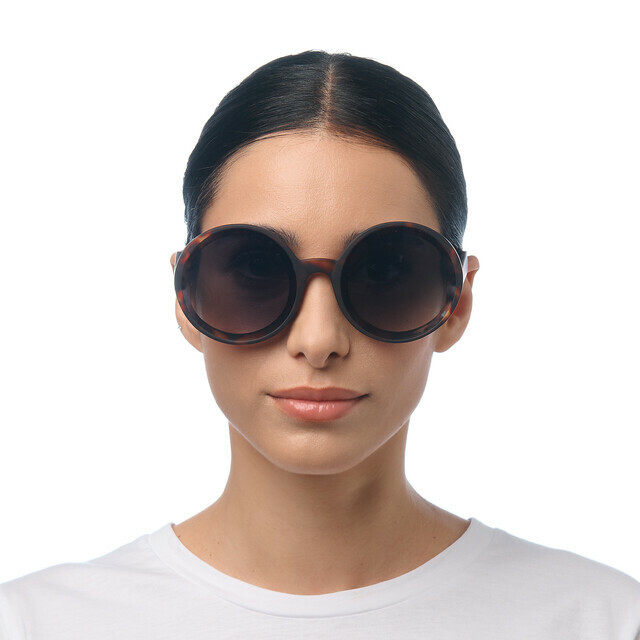OKKIA Sole Monica Round classic havana (lenti verdi)