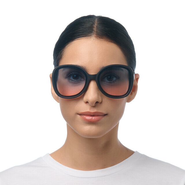 OKKIA Sol Anna  negro (lentes azules/rosas)