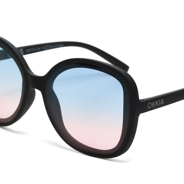 OKKIA Sol Anna  negro (lentes azules/rosas)