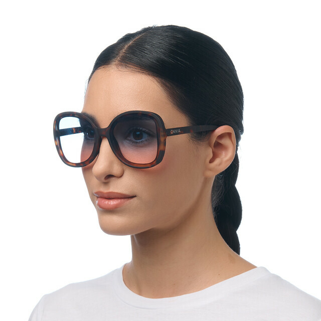 OKKIA Sol Anna  classic havana (lentes azules/rosas)
