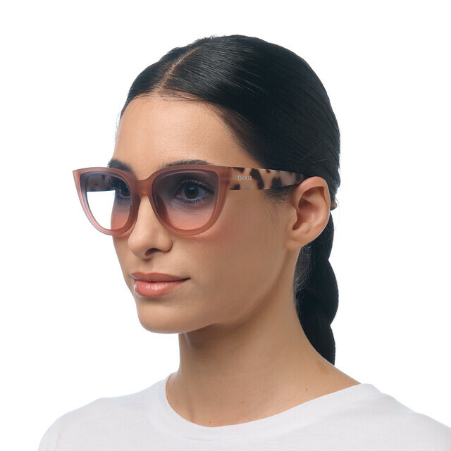 OKKIA Sun Silvia   pink havana (blue/pink lenses)