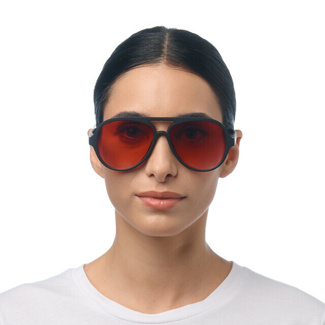 OKKIA Sole Alessio   nero (lenti rosse)