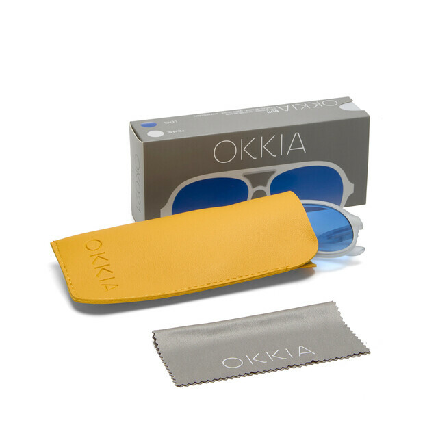 OKKIA Sole Alessio   clear (lenti dark blu)
