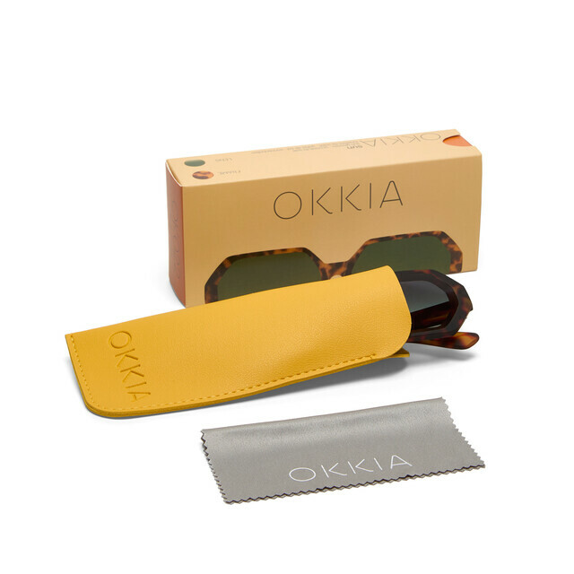 OKKIA Sun Andrea   classic havana (green lenses)