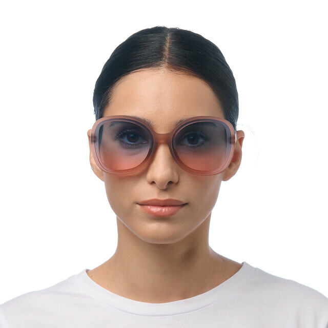 OKKIA Sol Anna  pink havana (lentes azules/rosas)