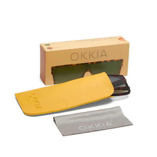 OKKIA Sun Tokyo   classic havana (green lenses)