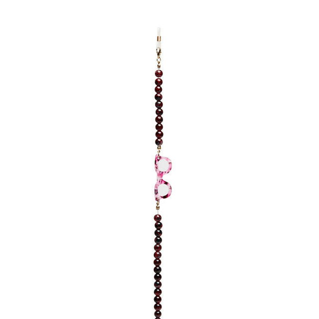 OKKIA Accessories SPHÈRE COLORÉES Glasses chains chocolate opal