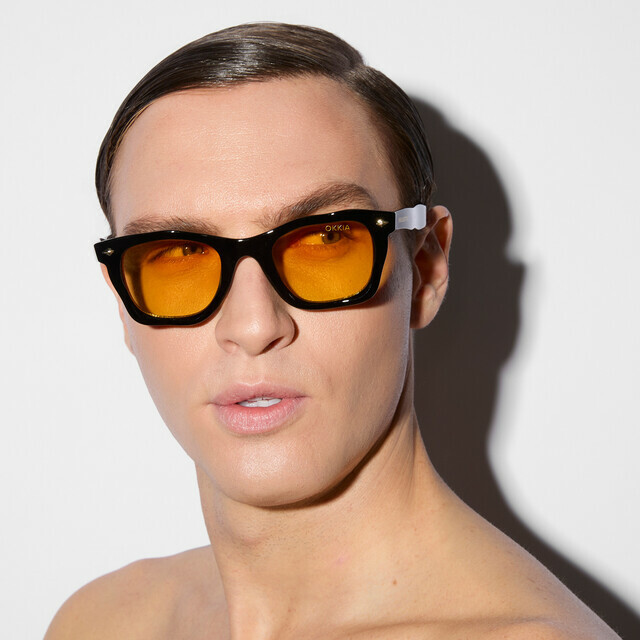 OKKIA Sol DAKOTA SELETTI X OKKIA negro (lentes amarillas)
