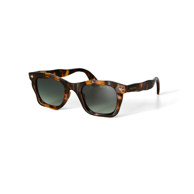 OKKIA Sol DAKOTA SELETTI X OKKIA classic havana (lentes verdes)