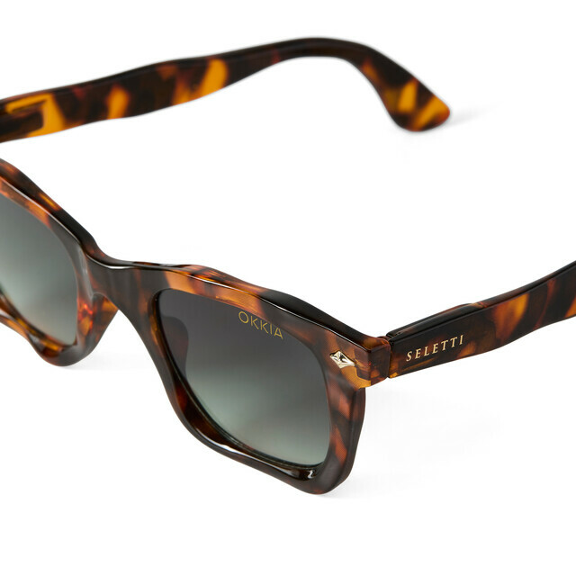 OKKIA Sol DAKOTA SELETTI X OKKIA classic havana (lentes verdes)
