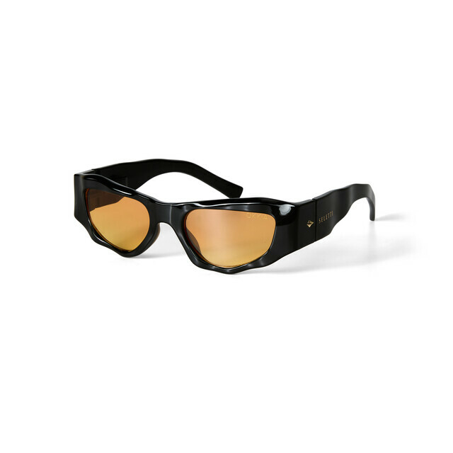 OKKIA Sol COLORADO SELETTI X OKKIA negro (lentes amarillas)