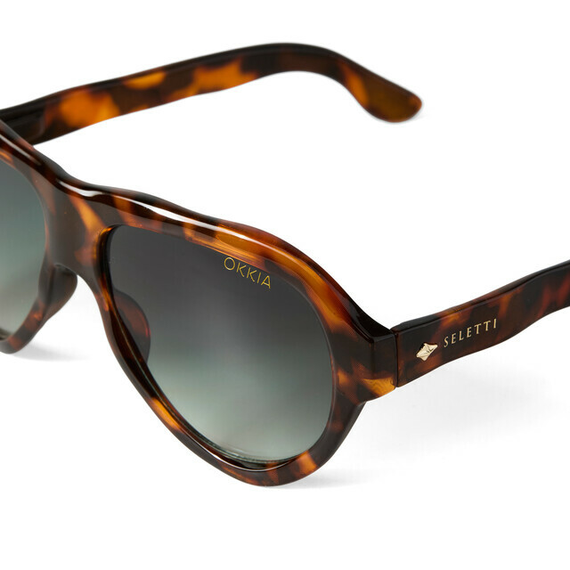 OKKIA Sol FLORIDA SELETTI X OKKIA classic havana (lentes verdes)