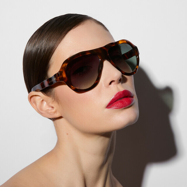 OKKIA Sol FLORIDA SELETTI X OKKIA classic havana (lentes verdes)