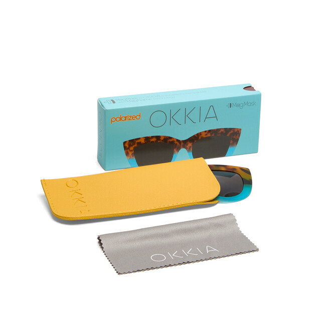 OKKIA Accessori MagMask Clip-on Claudia havana e blue